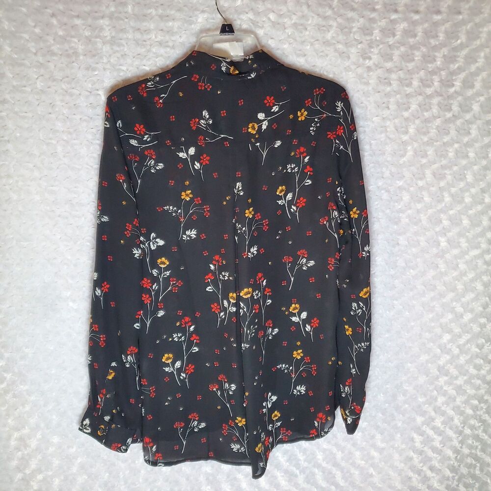 Bll New York Floral Print Blouse Size M